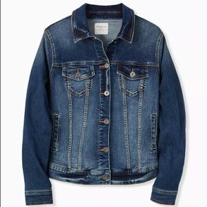 Torrid Denim Trucker Jacket - Medium Wash - 2
